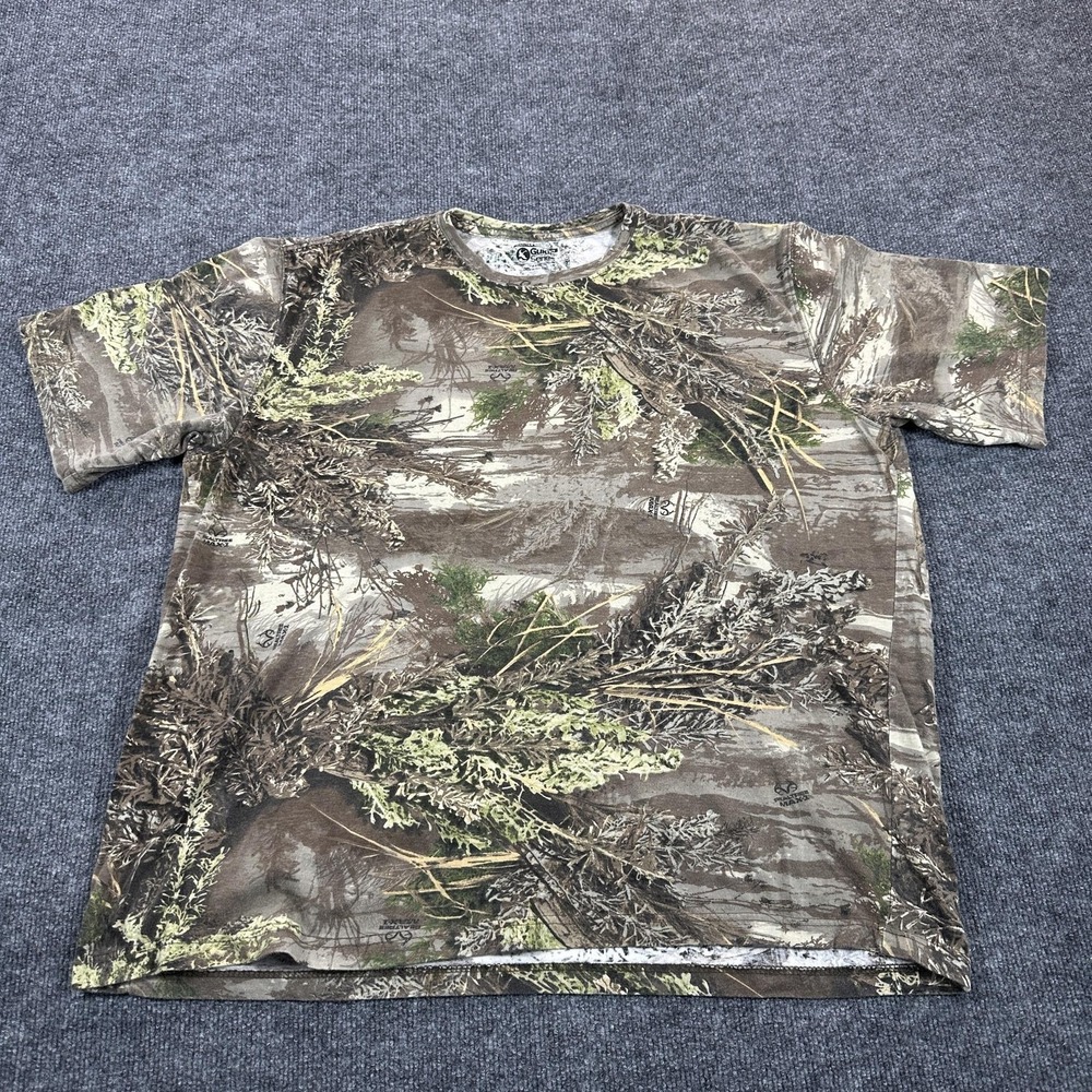 Gander Mountain Shirt Mens 2XL Multicolor Guide Series Realtree Camo Hunting